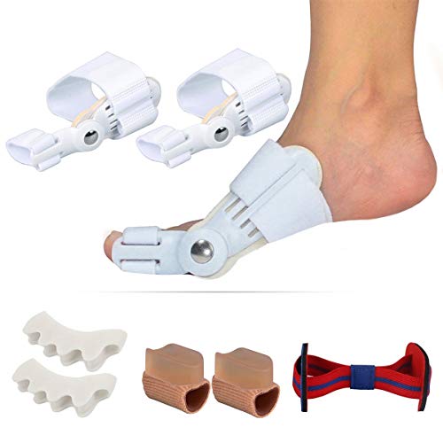 Bunion Relief - Big Toe Separators Straighteners 7 Packs Hallux Valgus Bunion Brace Corrector Separator Set Aid Surgery Treatment