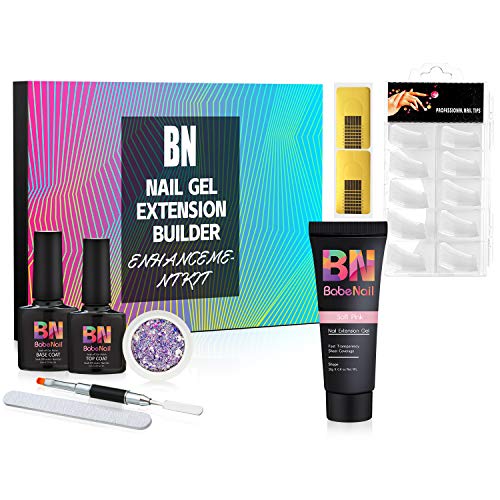 BabeNail Poly Nail Gel Kit 20ml, Enhancement Builder Temperature Color Changing Acrylic Extension Trial Set Professional Nail Technician All in One for Starter(1PC)