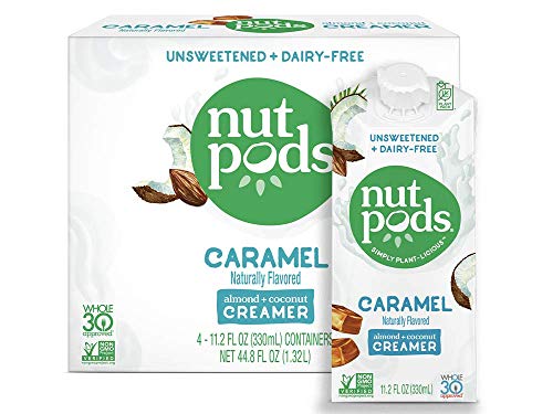 Book Cover nutpods Caramel 4-pack, Unsweetened Dairy-free Coffee Creamer, Whole 30 Approved and Great Keto Coffee Creamer, Vegan Coffee Creamer and Paleo Coffee Creamer and Sugar Free Coffee Creamer