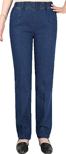 Youhan Women's Casual Pull On Elastic Waist Jeans