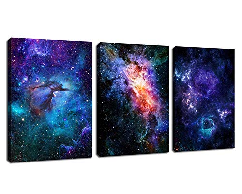 Book Cover Canvas Wall Art Outer Space Fantastic Artwork Nebula Galaxy Canvas Art Contemporary Artwork Picture Prints for Home Wall Decor 12