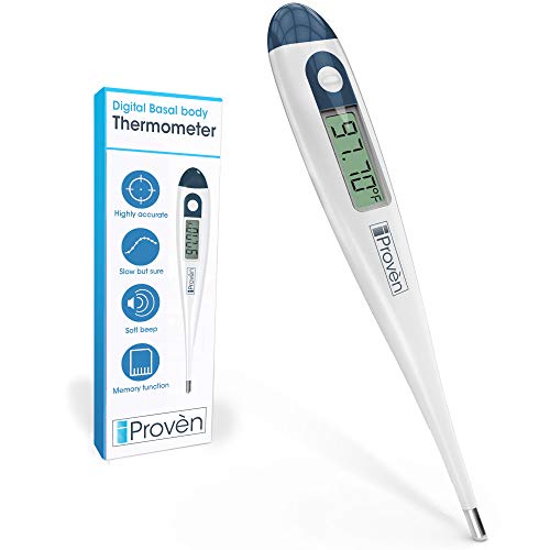 Book Cover Basal Body Thermometer - Ovulation Predictor - BBT for Fertility Tracking - Works with Every Ovulation APP - Accurate and Highly Sensitive - for Natural Family Planning - BBT-113Ai by iProven