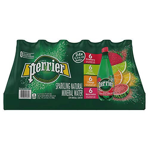 Perrier Sparkling Natural Mineral Water, (Assorted Flavors, 16.9 Fl. Oz (Pack of 24))