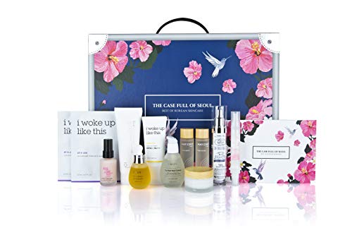 The Case Full of Seoul: Best of Korean Skincare 11-Piece Set, 10 Step Skincare, Korean Beauty, Home Spa Kitâ€¦