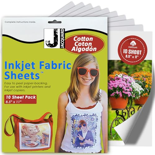 Ink Jet Fabric Cotton Sheets (8.5 x 11-Inches)