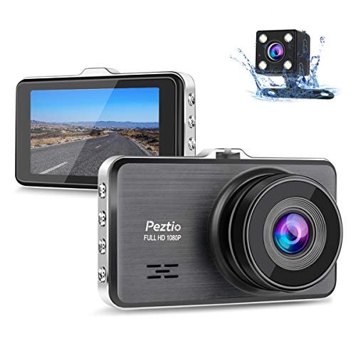 Book Cover Dual Dash Cam Front and Rear, 1080P Full HD Car DVR Dashboard Camera Recorder with Night Vision, 3 inch IPS Screen, 170 Super Wide Angle, G Sensor, Parking Monitor, Motion Detection, WDR