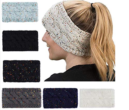 Book Cover Soft Knitted Winter Headband Head Wrap Ear Warmer Best Gift for Women