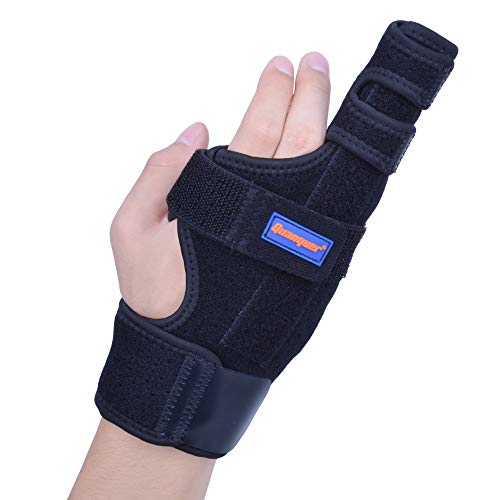 Quanquer Finger Splint for Trigger Finger, Mallet Finger, Finger Knuckle Immobilization, Finger Fractures, Wounds, Post-operative Care and Pain Relief