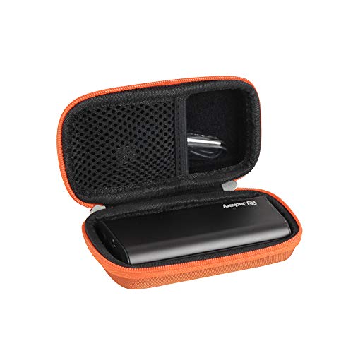 Hermitshell Protective Hard Travel Case Fits Portable Charger Jackery Bolt 6000 mAh Power Bank (Orange)