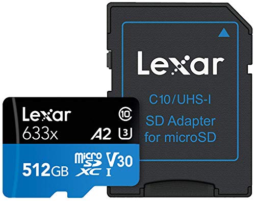 Lexar High-Performance 633x 512GB microSDXC UHS-I Card