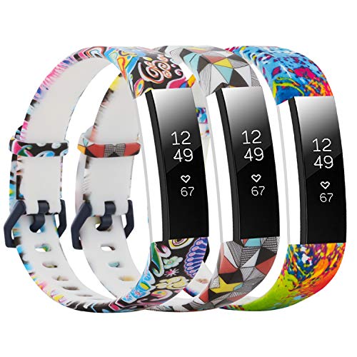 honecumi Replacement Bands Compatible with Fitbit Alta/Fitbit Alta Hr Watch Band/Strap/Bracelet Wristband for Men & Women Colorful Exchange Sport Strap Smartwatch Wrist Bands -Metal Clasp Band