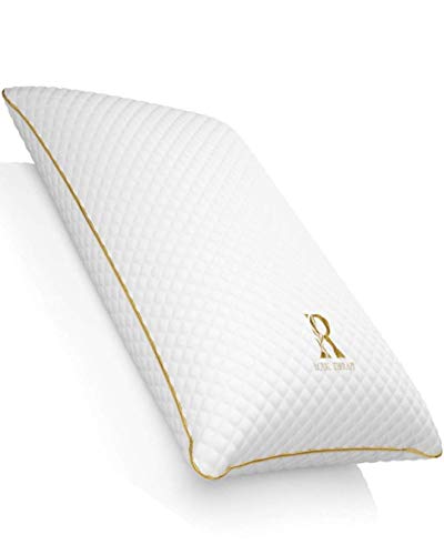 Book Cover ROYAL THERAPY Queen Memory Foam Pillow,Bamboo-Adjustable Shredded Odor-Free Pillow for Neck & Shoulder Pain Relief, Support for Back, Stomach, Side Sleepers, Orthopedic Contour Pillow, CertiPUR-US