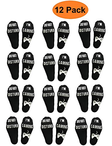 Novelty Cotton Socks Do Not Disturb Socks Funny Gifts for Men Women Gamers