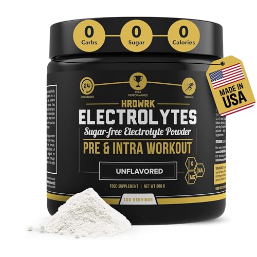 Hydrolyte - 100 Servings Sugar Free Electrolyte Powder with Magnesium, Potassium and Sodium - Boost Endurance and Reduce Fatigue with This Electrolyte Supplement - Maximum Hydration - Keto Friendly
