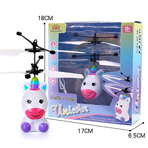 Rampmu Children Mini Infrared Sensing Lighting Flying Toy USB Charging Toy Toy Organizers