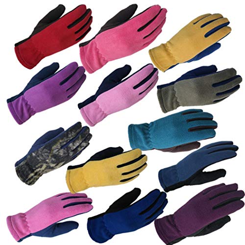 Smiela Touch Screen Gloves,Unisex Casual Patchwork Windproof Winter Warm Touch Screen Wrist Full-Finger Gloves