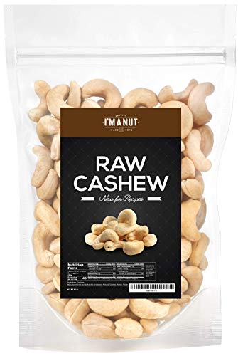Raw Whole Cashews, 3 lbs, 100% Natural, No Chemicals, Non-GMO, Keto and Paleo Diet Friendly