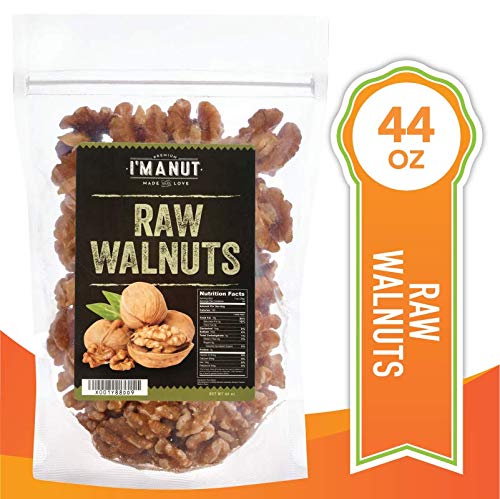 Book Cover Raw Walnuts (2.75 Pounds) Compares to Organic, Halves and Pieces,100% Natural,NO PPO, No Preservatives, Non-GMO, Shelled,