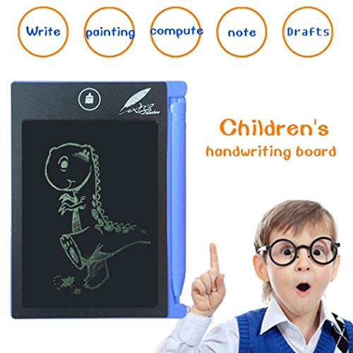 GuGio LCD Writing Tablet,Electronic Writing &Drawing Board Doodle Board,Handwriting Paper Drawing Tablet Gift for Kids and Adults 4.4 Inch (Blue)