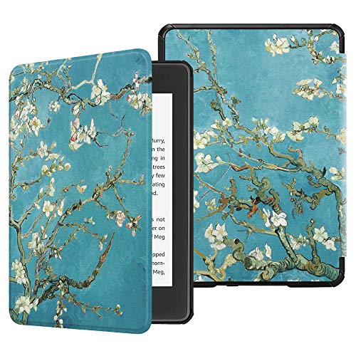Book Cover Fintie Slimshell Case for All-New Kindle Paperwhite (10th Generation, 2018 Release) - Premium Lightweight PU Leather Cover with Auto Sleep/Wake for Amazon Kindle Paperwhite E-Reader, Blossom