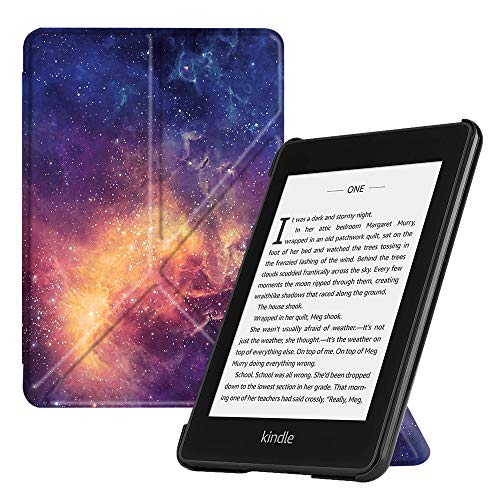 Book Cover Fintie Origami Case for All-New Kindle Paperwhite (10th Generation, 2018 Release) - Slim Fit Stand Cover Support Hands Free Reading with Auto Sleep/Wake for Amazon Kindle Paperwhite E-Reader, Galaxy