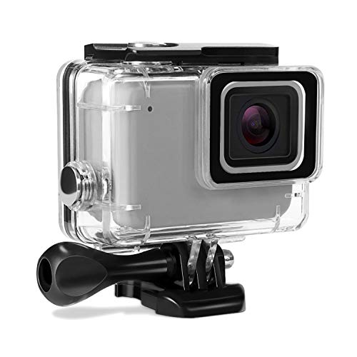 Kupton Waterproof Case for GoPro Hero 7 Silver/ White Housing Case Accessaries Diving Protective Housing Shell 45 Meter for Go Pro Hero7 Silver White Action Camera with Bracket Accessories