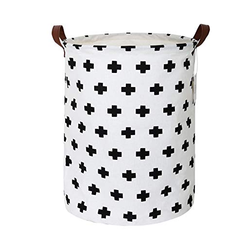 Book Cover Zonyon Collapsible Laundry Hamper, 15.7â€™â€™ Jumbo Large Dirty Clothes Laundry Storage Basket for Kids,Boys,Girls,Toys,Closet,College Dorm,Bathroom,White