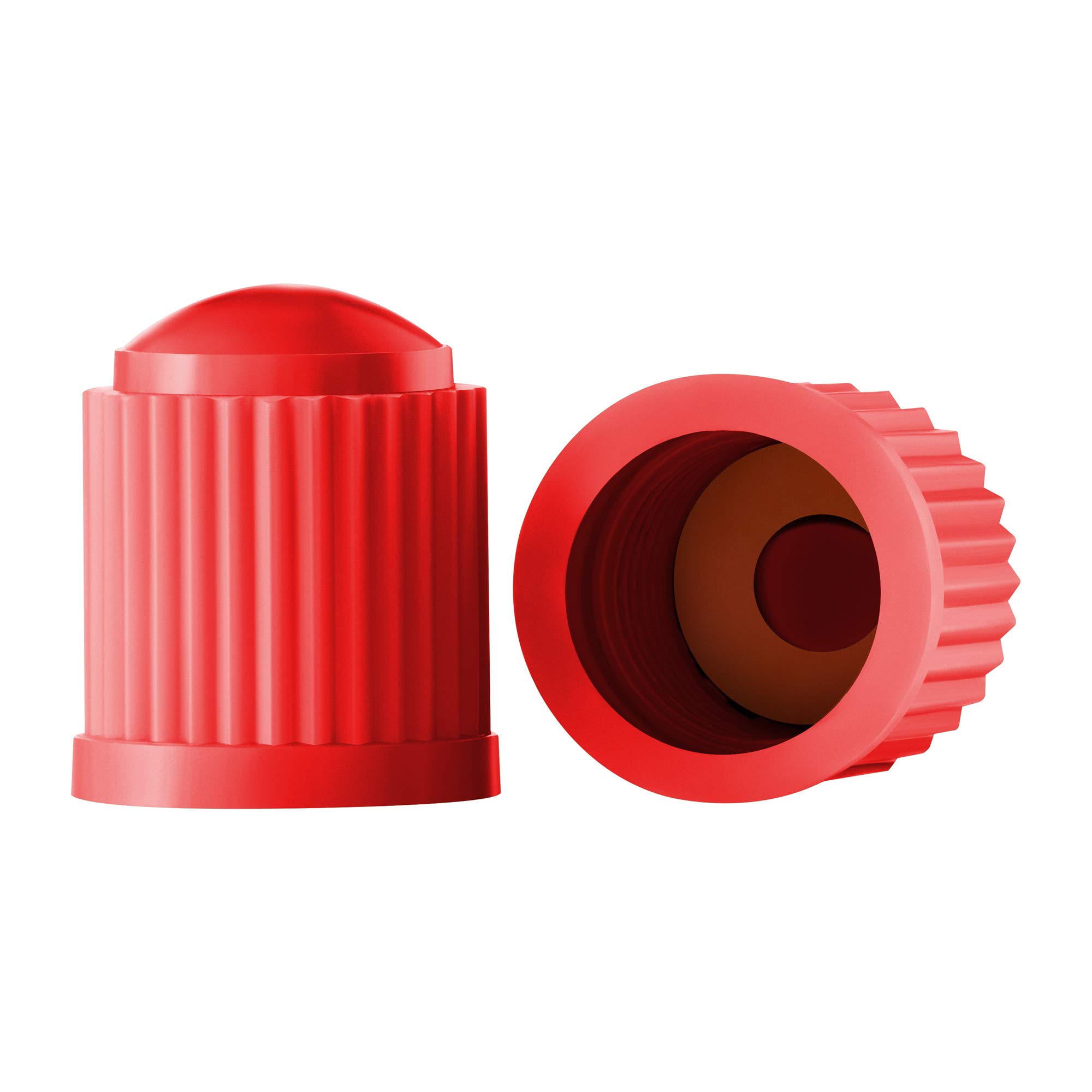 Book Cover Valve-Loc Tire Valve Caps (25-Pack) Red, Universal Stem Covers for Cars, SUVs, Bike and Bicycle, Trucks, Motorcycles | Heavy-Duty, Airtight Seal | Screw-On, Easy-Grip Use (Red)