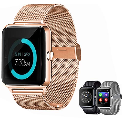 Smart Watch Upgrated Bluetooth Smartwatch with Camera Touchscreen,Smart Watches Unlocked Cell Phones with SIM Card Slot, Sport Wrist Watches for iPhone/Android/iOS