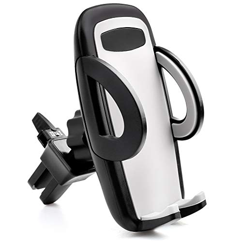 LotFancy Air Vent Car Phone Mount, Universal Cell Phone Holder with 360°Rotation, Mobile Phone Car Mount Cradle with One Touch Design Compatible with Phone 11 Pro Max/XR/XS Max/XS/X/8/8 Plus/7