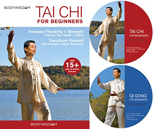 Book Cover Tai Chi For Beginners 2-DVD Set, Includes Qi Gong for Beginners: Over 16 Easy to Follow Routines. includes Gentle Tai Chi for Seniors to increase Strength, Balance, Energy & Flexibility