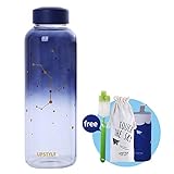 UPSTYLE 32 oz/0.25 gallon Eco Cute Glass Water Bottle with Lid BPA-Free Portable Wide Mouth Sport Travel Reusable Mug Leak-proof with Sleeve Drinking Cup for Milk/Juicing/Tea/Smoothie/Essential Oil
