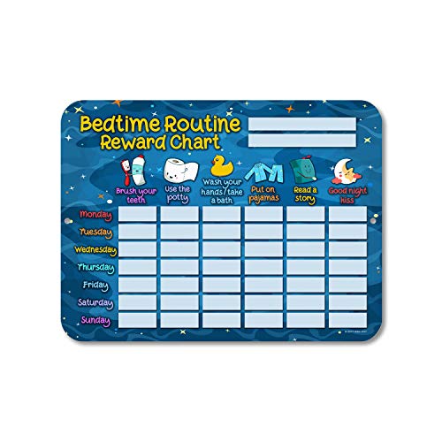 Book Cover Honey Dew Gifts Bedtime Checklist Routine Star Reward Chart for Kids and Autism - Tin Learning Calendar for Kids, Visual Teaching Tool
