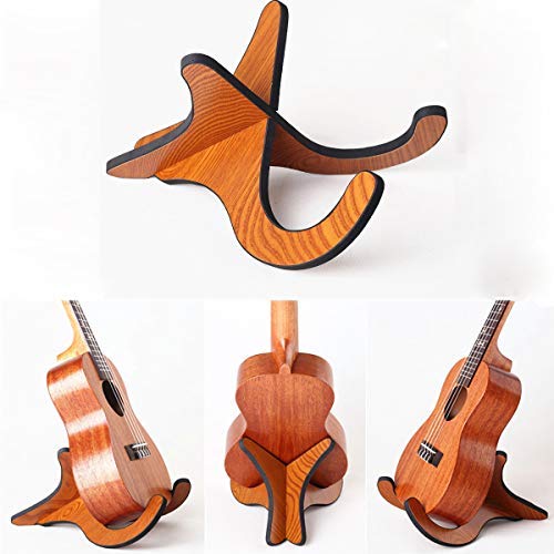 Book Cover StyleZ Portable Folding Wooden Ukulele Stand Holder for Ukulele mandolins