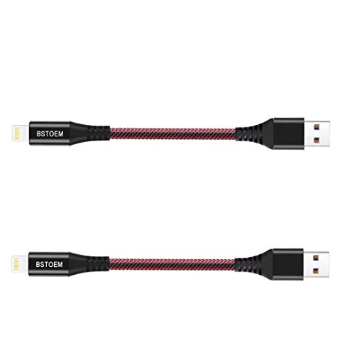Short iPhone Charger Cable (2Pack 7Inch) USB Charging Cord 20CM for iPhone Case X/8/7/6/6s Plus/SE/5c/5s/5 iPad Air Pro/Air/Mini Wire