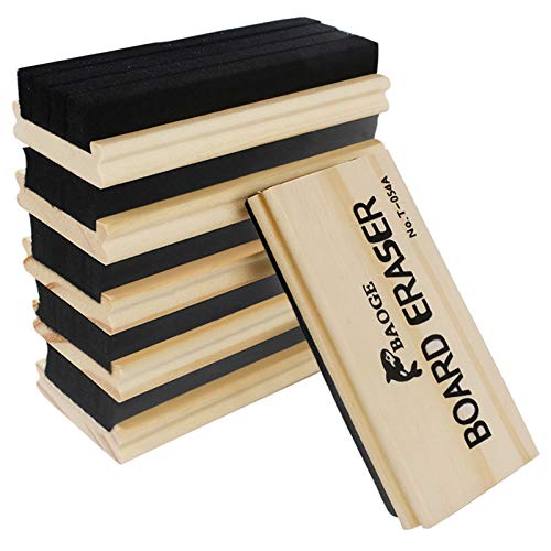 Chalkboard Erasers 6 Pack Wool Felt Eraser Dustless Blackboard Eraser Cleaner Chalk Eraser for Teachers and Kids