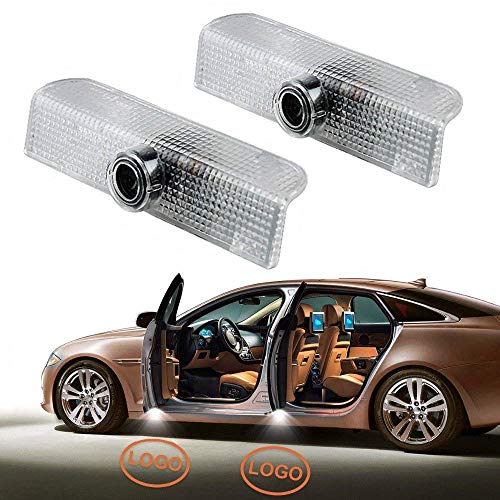 2pcs Led Car Door Lights Projector ground puddle lights Courtesy Step lights Led Logo Entry Welcome Lights