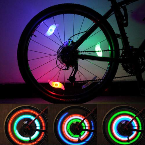 LEBOLIKE Bike Spoke Lights Cycling Bike Wheel Lights for Bicycle Decoration 6 Pack - Batteries Included