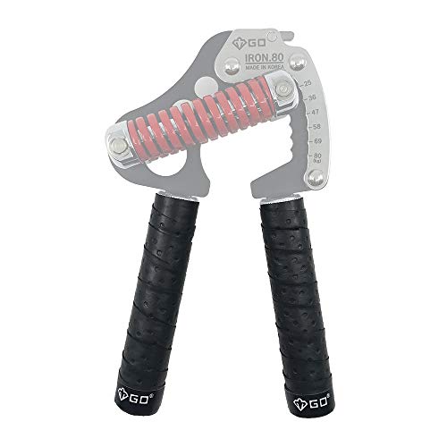 GD Hand Grip Tape (Black), Grip Tape for Hand Grip Strengthener, Hand Gripper wrap Tape, Reduce Pain and Injury Recovery, 2 Set, Length : 20.5 X 1 inch