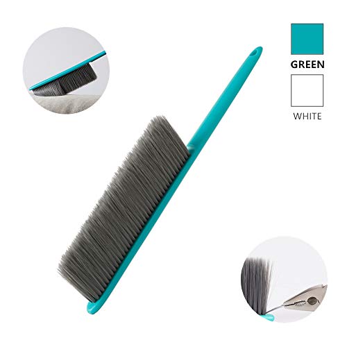 Dusting Brush for Cleaning, Multipurpose Hand Duster for Home and Car Interior Use, Soft Bristle and Never Fall Out, Unbreakable Comfort Handle (Green)
