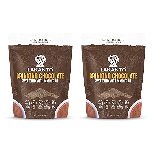 Lakanto Drinking Chocolate, 1 Net Carb, 10 Ounce (Pack of 2)