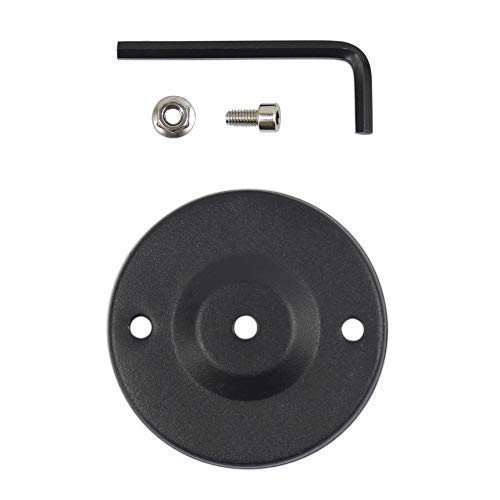 J.LUMI GSS6004 Wall Mount and Deck Mount Base Accessory, for Spotlight GSS6005, GSS6125, Round Shape Metal, Black Finish, 1 Pack