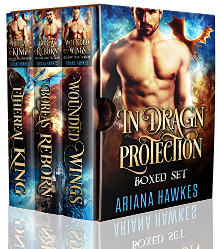 Book Cover In Dragn Protection: Boxed Set (Books 1-3): Dragon Shifter Romances