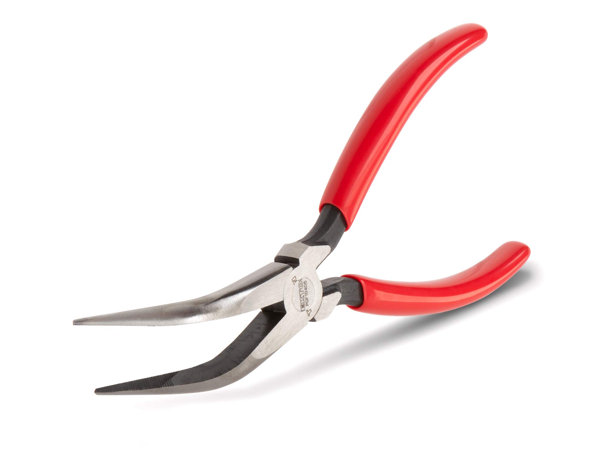 TEKTON 6 Inch 70-Degree Bent Long Nose Pliers | PGF10406 6 Inch 70-Degree Bent Nose