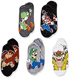Mario Boys 5 Pack No Show Socks