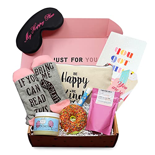 Milky Chic Special Women's Happy Birthday Gift Box Set For Mother, Wife, Sister, Best Friend, 8 Fun Unique Gifts For Her, Mother's Day Care Gift Box for Women, Holiday Gifts for Women