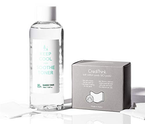 KEEP COOL Soothe Bamboo Deep Moisturizing Korean Face Toner with Bamboo Extract, Hyaluronic Acid 11.83 fl. oz.