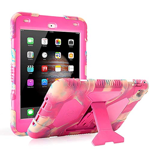 iPad Mini 4 Case/Mini 5 Case ACEGUARDER Full Body Protective Premium Soft Silicone Cover with Adjustable Kickstand (Candy)