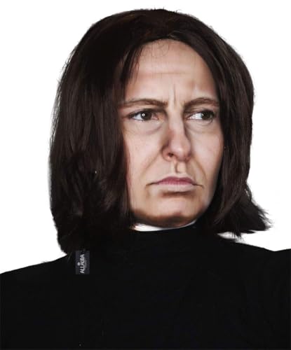 Dark Professor Wizard Costume Wig Long Black Mens Wigs Michael Jackson Vega For Adults