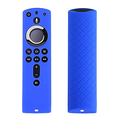 Book Cover ACEIken Cover/Case for Fire TV Stick 4K / Fire TV Cube/Fire TV (3rd Gen) Compatible with All-New 2nd Gen Alexa Voice Remote Control(Blue)